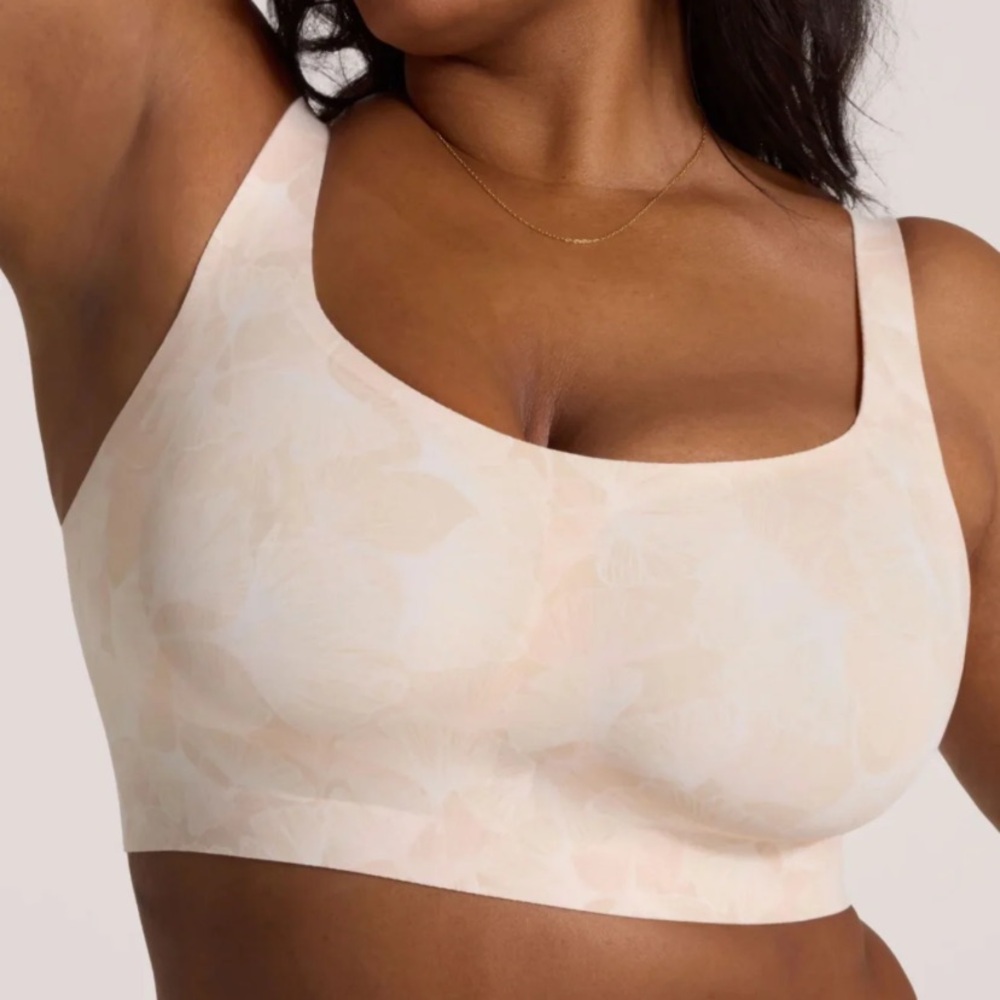 NWOT Evelyn and Bobbie Bobbie Scoop Bra in Champagne Ginkgo -Size XS NEW &